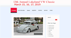 Desktop Screenshot of lakelandvwclassic.com